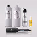 Kit Lissage Brésilien Complet Capil'liss : shampoing clarifiant, lissage, lisseur professionnel, shampoing kératine et sérum